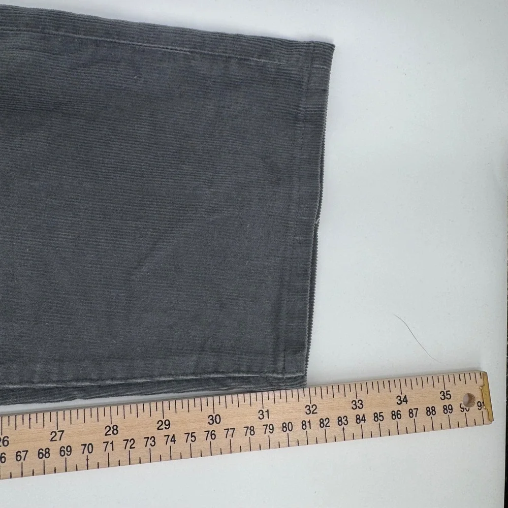 Todd Snyder Mens Slim Fit Corduroy Pants 38x32 Charcoal Grey Stretch 5-Pocket
